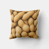Personalized Rustic Peanut Snack Design クッション (裏面)