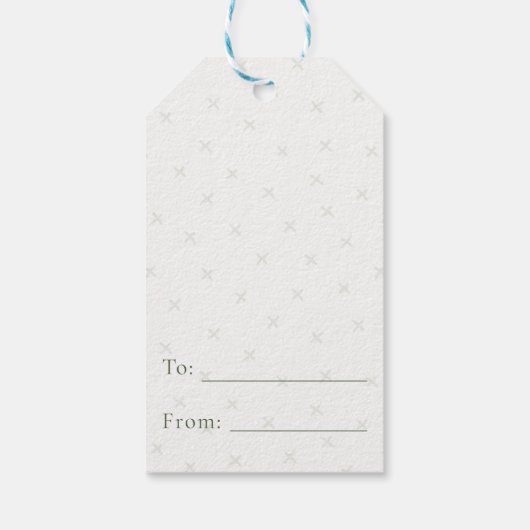 Personalized Rustic Wildflower Meadow "Handpicked" ギフトタグ (裏面)