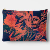 Personalized Rusty Rose Monogram アクセサリーポーチ (正面)