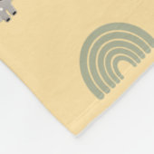 Personalized Safari Animal Baby Blanket with Name フリースブランケット (角)