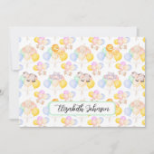 Personalized Safari Animals Baby Shower Note Card ノートカード (正面)