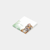 Personalized Safari Tiger Sticky Notes ポストイット (アングル)