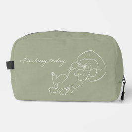 Personalized Sage Green Poodle Dog Mom Gift ドップキット