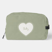 Personalized Sage Green Poodle Dog Mom Gift ドップキット (裏面)