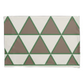 Personalized Sage Green Taupe Triangle Modern Chic 枕カバー (正面)