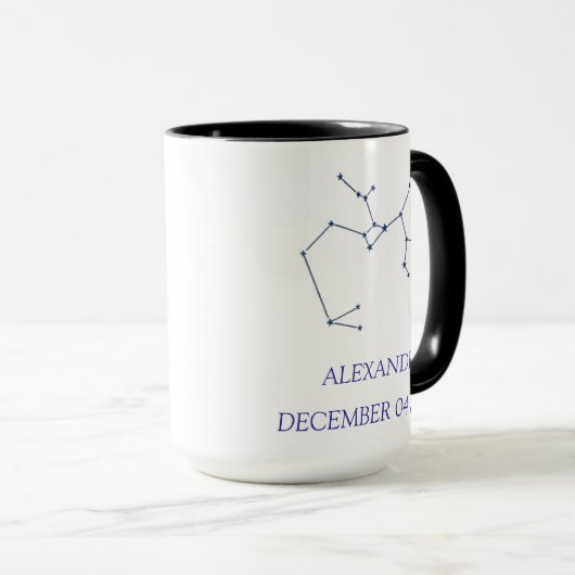 Personalized Sagittarius Constellation Mug - Custo マグカップ (正面右)