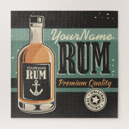 Personalized Sailor Rum Liquor Bottle Retro Sign  ジグソーパズル