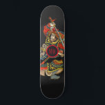 Personalized Samurai スケートボード<br><div class="desc">Personalized bold samurai warrior Asian art skateboard with your initials in the middle.</div>