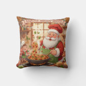 Personalized Santa Chef Pasta Night クッション (正面)