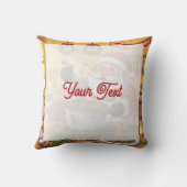 Personalized Santa Chef Pasta Night クッション (裏面)