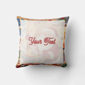 Personalized Santa Chef Pasta Night Throw Pillow クッション (裏面)