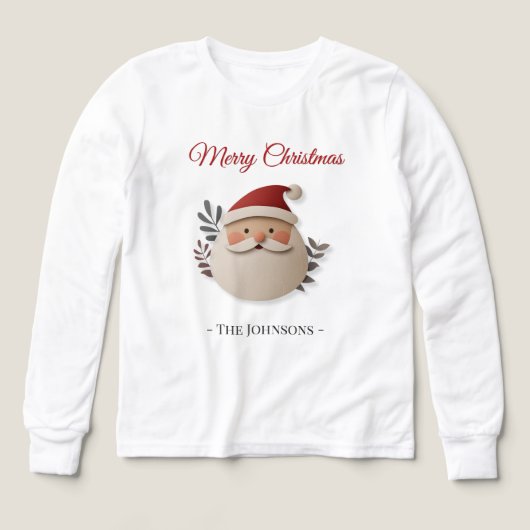 Personalized Santa Christmas  – Family Name (デザイン正面)