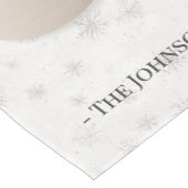 Personalized Santa Christmas – Family Name ミディアムテーブルランナー (コーナー)