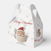 Personalized Santa Christmas – Holiday Favor Box フェイバーボックス (正面サイド)