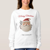 Personalized Santa Christmas Sweatshirt for Women スウェットシャツ (正面)