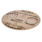 Personalized Santa Cookie Tray カッティングボード (角)