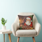 Personalized Santa & Elf Chess Game Christmas クッション (椅子)