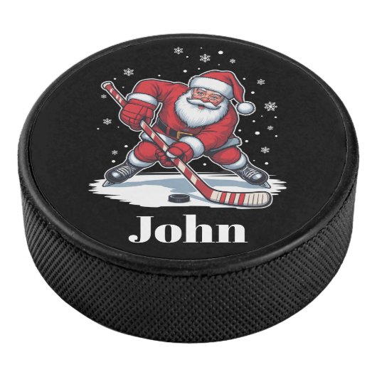 Personalized Santa Ice Hockey Christmas Sport  アイスホッケーパック (3/4)