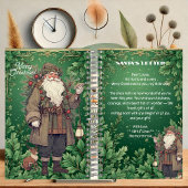 Personalized Santa Letter North Pole Greenery Xmas ノートブック