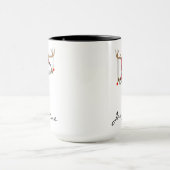 Personalized Santa Monogram Mug for Mom & Dad マグカップ (中央)