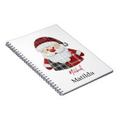 Personalized Santa notebook  ノートブック (右側)