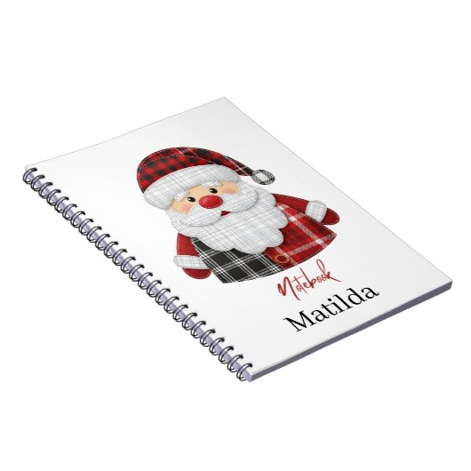 Personalized Santa notebook  ノートブック (右側)