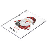 Personalized Santa notebook  ノートブック (左側)