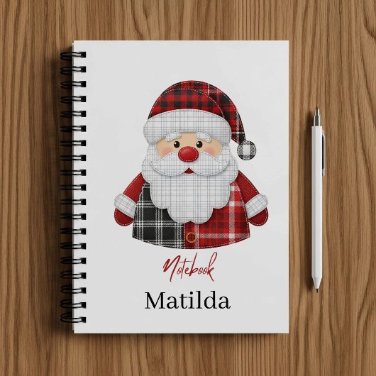 Personalized Santa notebook  ノートブック