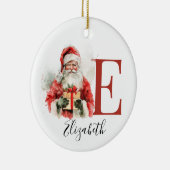 Personalized Santa Ornament – Custom Name Christma セラミックオーナメント (右)