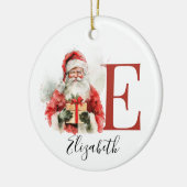 Personalized Santa Ornament – Custom Name Christma セラミックオーナメント (左)