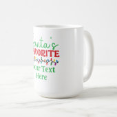 Personalized “Santa’s Favorite”  コーヒーマグカップ (正面右)
