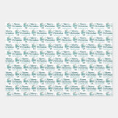 Personalized Santa Wrapping Paper Sheets ラッピングペーパーシート (正面)