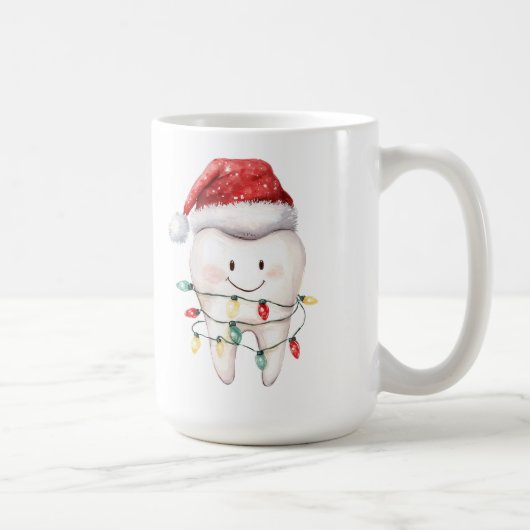 Personalized Santa's Favorite Orthodontist Mug コーヒーマグカップ (右)