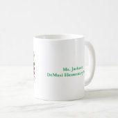 Personalized Santa's Favorite Speech Therapist コーヒーマグカップ (正面右)