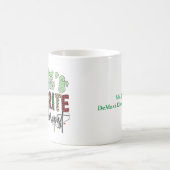 Personalized Santa's Favorite Speech Therapist コーヒーマグカップ (中央)