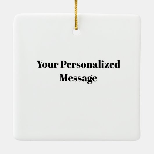 Personalized Santa's Strategy Session セラミックオーナメント (裏面)