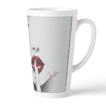 Personalized Sassy Quote Red Lips Beauty Glam Chic