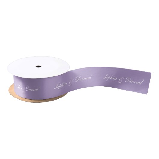 Personalized Satin Ribbon with Custom Text サテンリボン (リール)