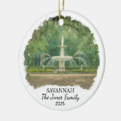Personalized Savannah Ornament, Georgia セラミックオーナメント (左)