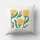 Personalized Scandi Floral Birthday クッション (裏面)