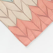 Personalized Scandinavian Pastel Knit Pattern Name フリースブランケット (角)