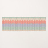 Personalized Scandinavian Pastel Knit Pattern Name ヨガマット (裏面(横))