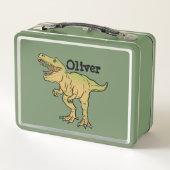 Personalized Scary T-REX Dinosaur メタルランチボックス (裏面)