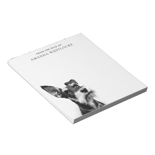 Personalized Schnauzer ノートパッド (アングル)