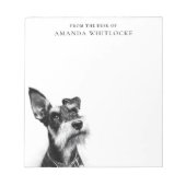 Personalized Schnauzer ノートパッド (正面)