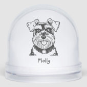 Personalized Schnauzer Dog Christmas (正面)
