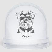 Personalized Schnauzer Dog Christmas (裏面)