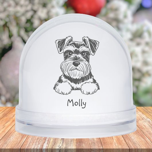 Personalized Schnauzer Dog Christmas