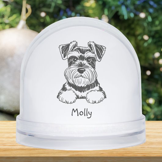 Personalized Schnauzer Dog Christmas
