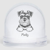 Personalized Schnauzer Dog Christmas (裏面)